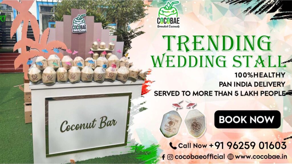 Trending Wedding Coconut Stall